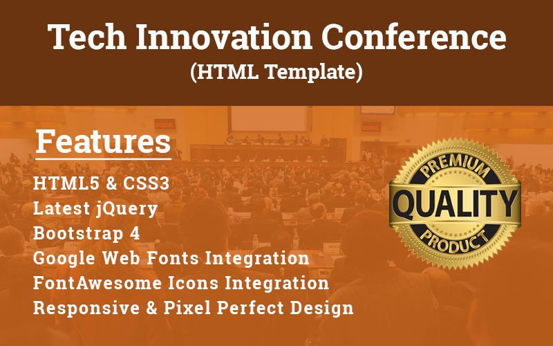 Tech Conference – Event HTML Template