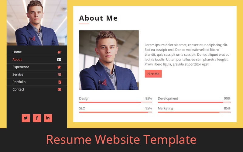 Resume Website Template