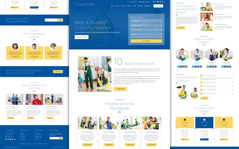 Housekeeping Website Templates Free Download FREE PRINTABLE TEMPLATES