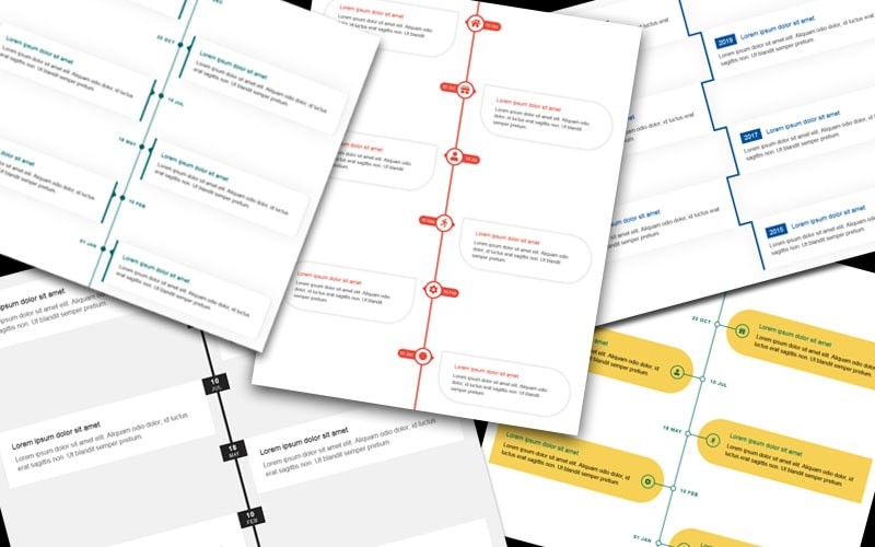 Best 5 HTML & CSS Timeline Designs Free Download - HTML Codex