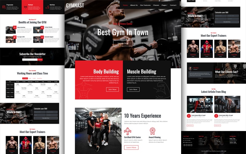 Best Gym Website Template Free Download Html Codex