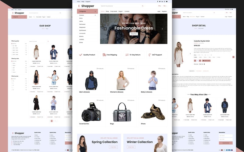 Bootstrap Shop Template Free Download HTML Codex