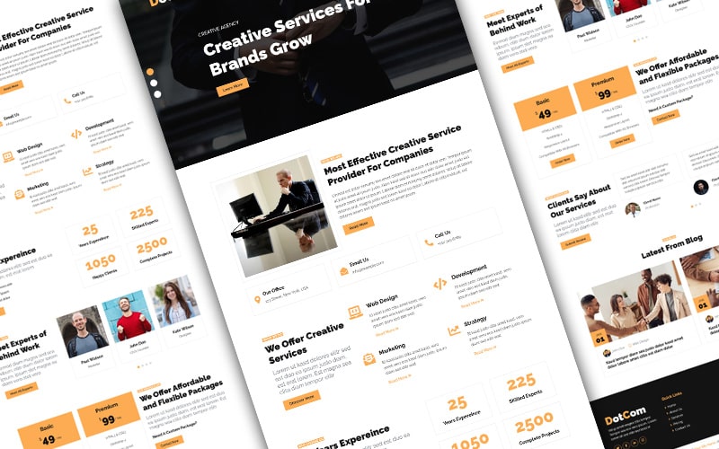 DotCom – Creative Agency Website Template