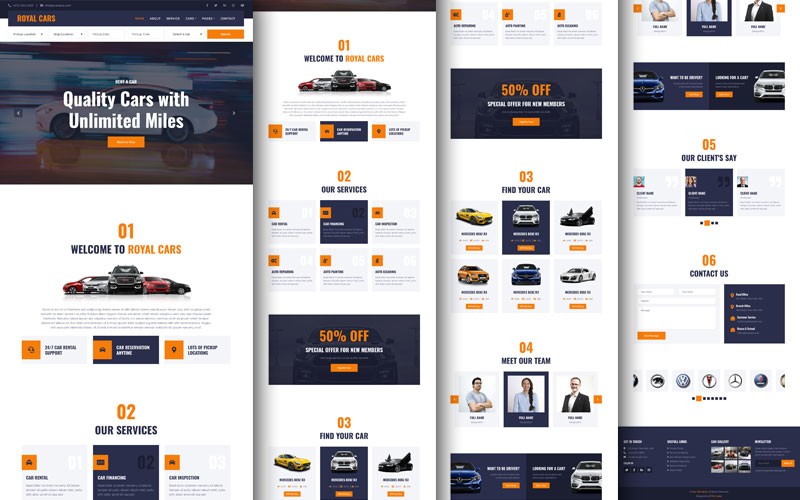 Car Rental HTML Template Free Download HTML Codex