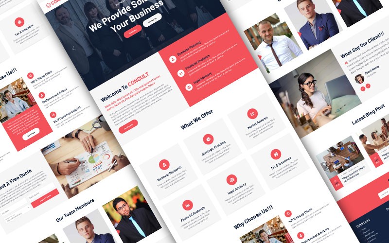 Consultancy Website Template Free Download HTML Codex
