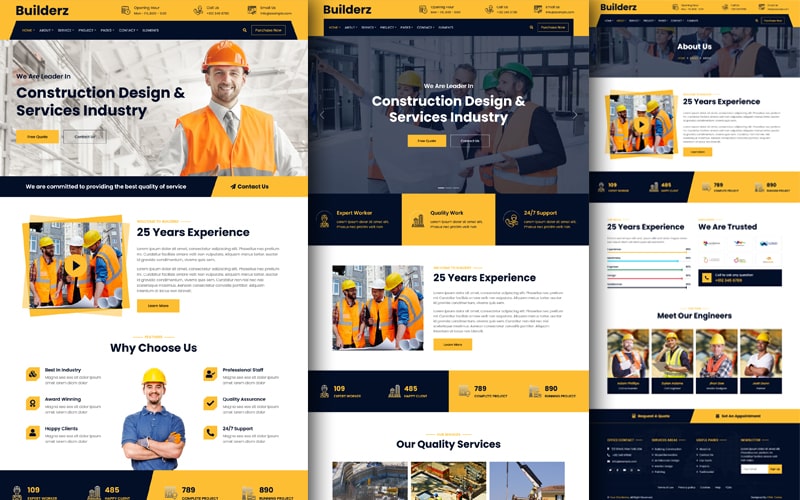 Builderz Construction Company HTML Template HTML Codex