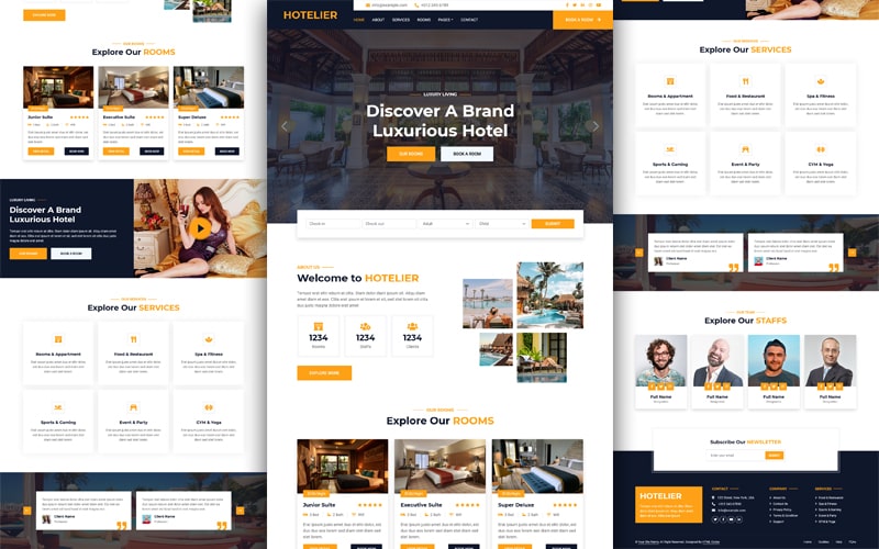 Hotelier – Hotel HTML Template