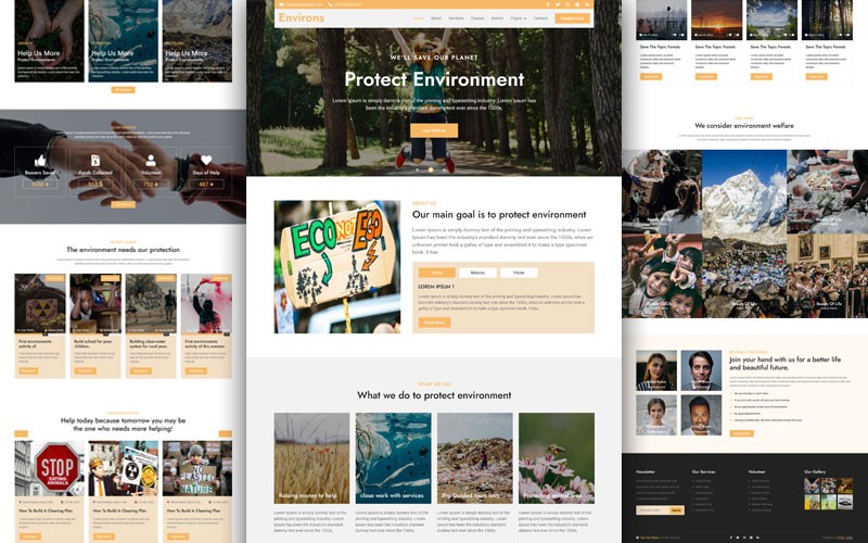 Environs – Environmental & Nature Website Template