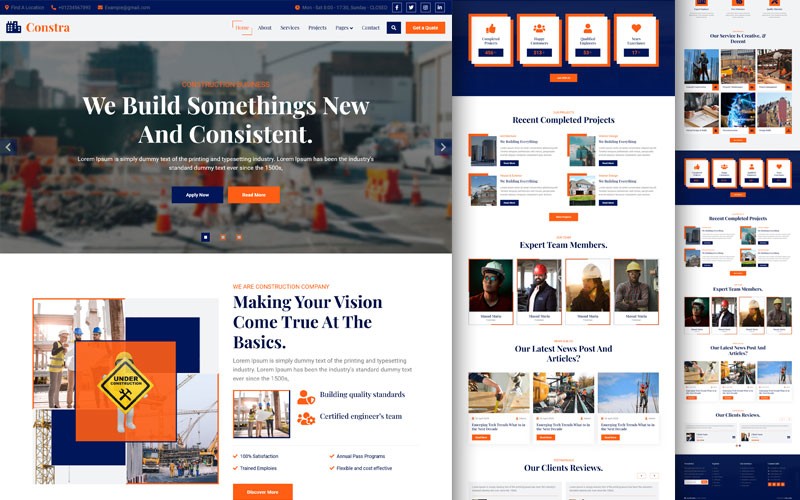 Constra – Building Construction Website Template