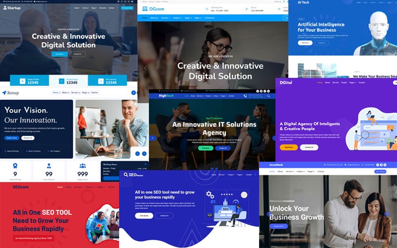 10 Best Free Digital Agency Website Templates 2026